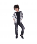 Monochrome printed shirt