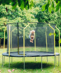 Plum 10ft Wave Springsafe Trampoline And Enclosure