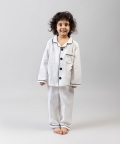 Old School Sleep Suit in Pearl
