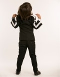 Black Suit with White Piping