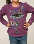 Butterfly Embroidery Sweatshirt