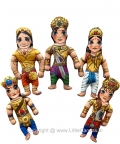 5 Pandavas Plush Dolls