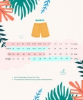100% Cotton Resort Shorts Off White For Girl & Boy