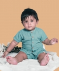 Front Open 100% Cotton Resort Shirt Sea Weed For Girl & Boy