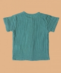 Front Open 100% Cotton Resort Shirt Sea Weed For Girl & Boy