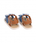 Kicks & Crawl-Denim & Lace Baby Sandals