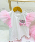 A-Line Swaroski Baby Dress Romper