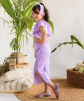 	Vitrail Plum Top & Trouser Set