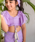 	Vitrail Plum Top & Trouser Set
