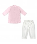 Mirror Work Pink And Blue Waistcoat Set