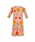 Pale Pink Embroidered Floral Jumpsuit