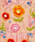 Pale Pink Embroidered Floral Jumpsuit