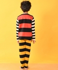 Forever Red Black Striped Pyjama Set - Red