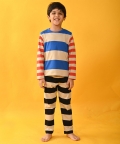 Blue Stripe Long Sleeve Pyjama Set - Forever