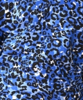 Leopard Blue Girls Long Sleeve Pyjama Set - Blue