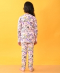 Pink Unicorn Butterfly Long Sleeves Pyjama Set - Pink