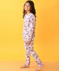Pink Unicorn Butterfly Long Sleeves Pyjama Set - Pink