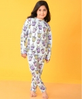 Bubble Tea Long Sleeves Girls Pyjama Set - Aqua