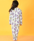 Bubble Tea Long Sleeves Girls Pyjama Set - Aqua