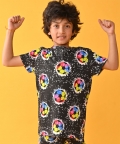 Football Black Sleepwear Short Set- Black