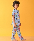 Footballer Sky Short Sleeve Pyjama Set - Sky