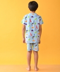 Sky Dinosaur Fun Sleepwear Short Set - Sky