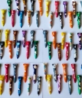 Animal Stick-12 Crayons - Marbled Set