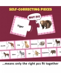 Animals Match And Learn Jigsaw Puzzle Game - 42 Pcs