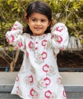 Chanderi Kurta Pyjama Set | Hand-Block Printed