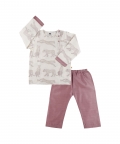 Chanderi Kurta Pyjama Set | Hand-Block Printed