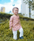 Chanderi Kurta Pyjama Set | Hand-Block Printed
