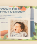 As Time Flies - Baby Record Book - Celery Green