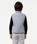 One Friday Grey Quilted Jacket For Kids Boys