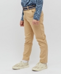 Striped Waist Beige Trouser
