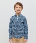 Blue Pattern Shirt