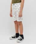 Fun Printed White Shorts