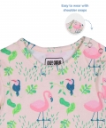 Sleepsuit With Footsie - Flamingo