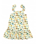 Printed Strap Dress - Camping