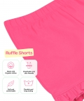 Ruffle Shorts - Honeysuckle Pink