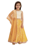 Orange Lehenga Set With Dupatta