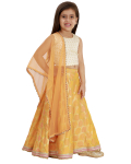 Orange Lehenga Set With Dupatta