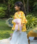 Sunshine Bloom Collar Kurta Sharara