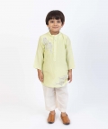 Fish Embroidered Kurta Set