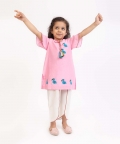 Hand Embroidered Duck Pant Set 