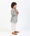 Embroidered Neckline Kurta Set