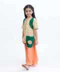 Floral Divided Lehenga With Jacket
