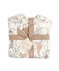 Ezra Wearable Blanket 0-9Mo. (Cotton Sateen Ezra Print)