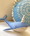 Crane Baby Narwhal Plush Toy