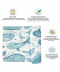 Caspian Single Swaddle Wraps (Whale Print)