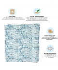 Caspian Single Swaddle Wraps (Indigo Print)